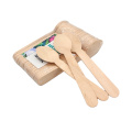 Wholesale 140Mm Disposable Wooden Spoon Set Fork And Spoon Packed In Stock